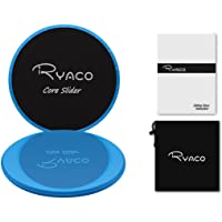 RYACO 2X Discos Deslizantes para Fitness Abdominales con Bolsa de Transporte –Discos Doble Cara Deslizantes para Hogar…